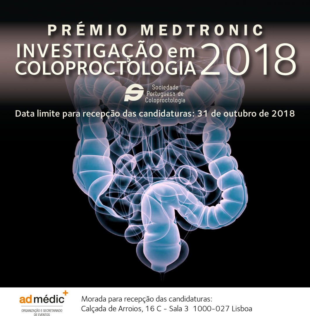 PRÉMIO MEDTRONIC - INVESTIGAÇÃO EM COLOPROCTOLOGIA 2018